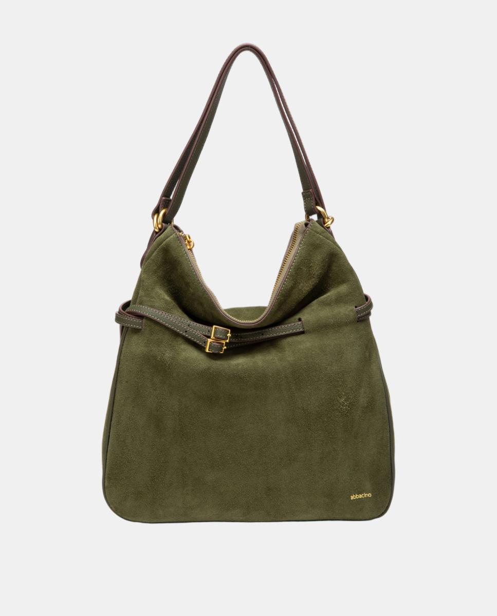 Imagen 0 de Bolso multifuncional en serraje Verde