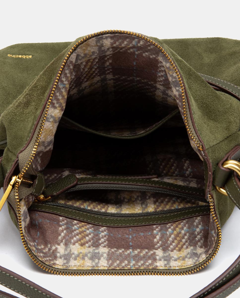 Bolso multifuncional en serraje - Abbacino - Verde Verde-6