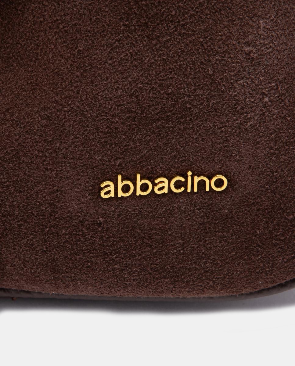 Bolso de hombro en serraje - Abbacino - Marrón Marrón-6