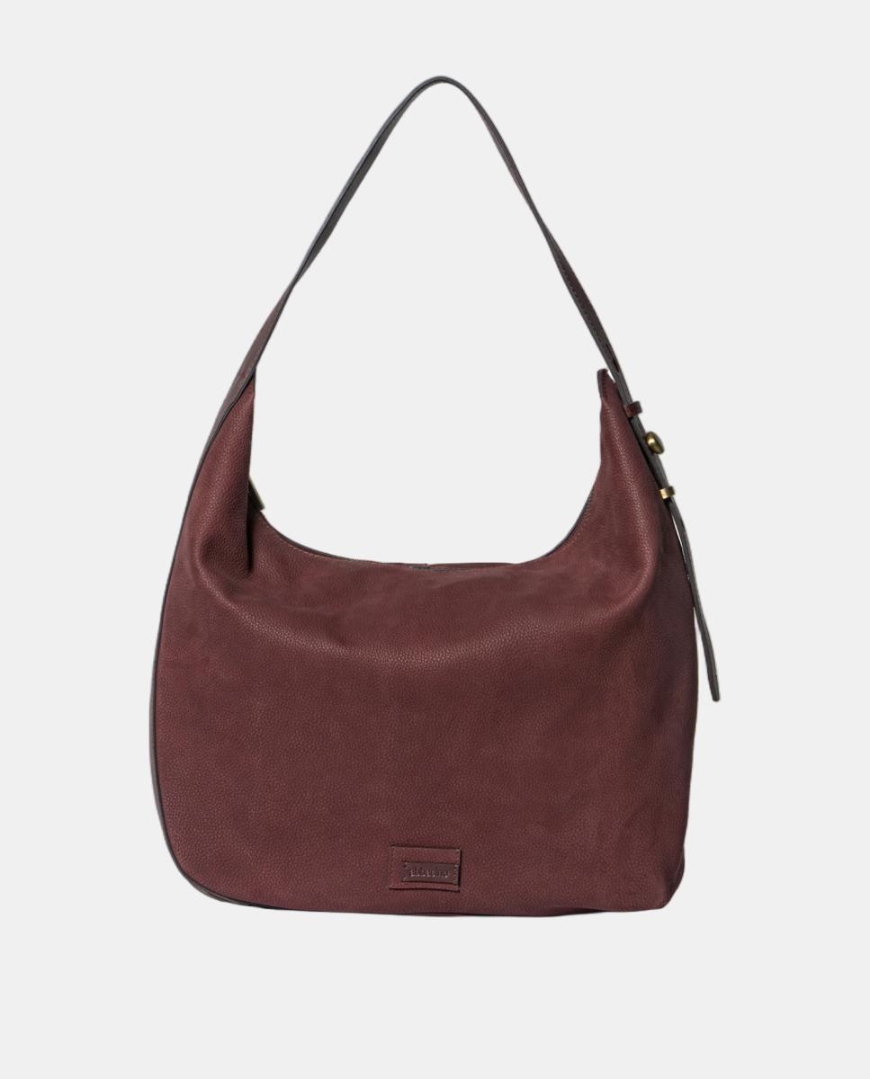 Bolso de hombro en serraje - Abbacino - Rojo Rojo-1