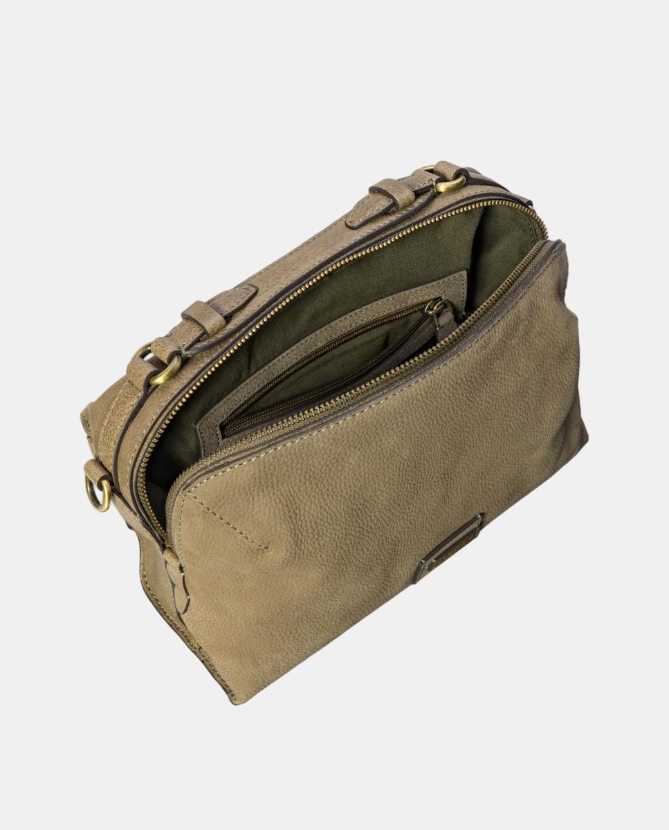 Mala a Tiracolo em Croute Castanho taupe-6