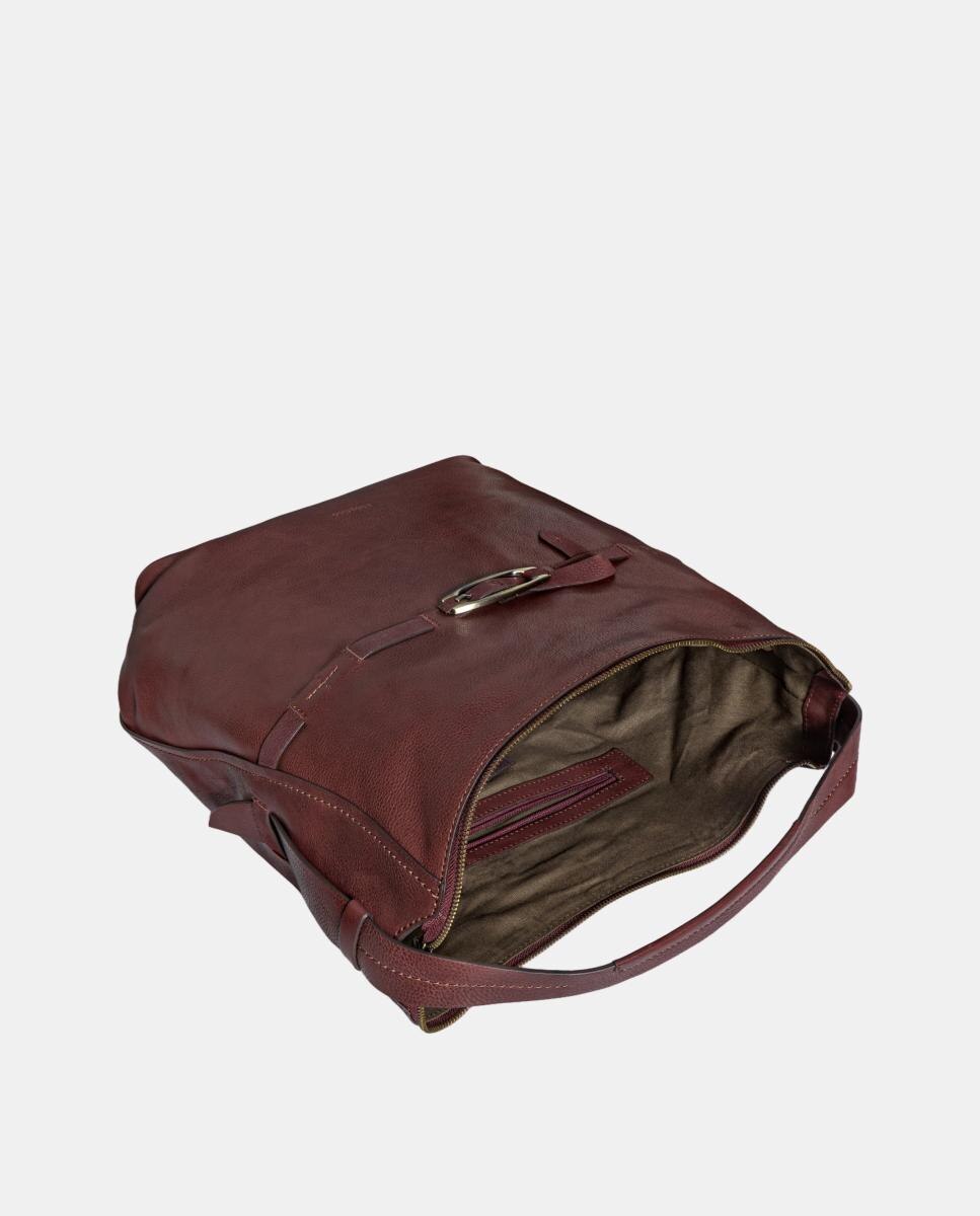Bolso de hombro en piel - Abbacino - Rojo Rojo-4