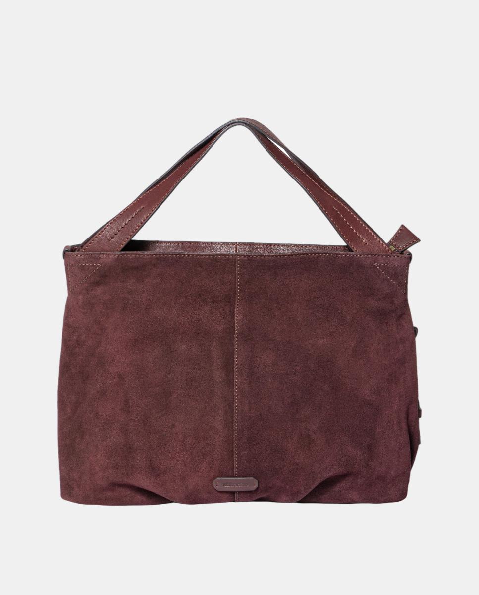 Imagen 0 de Shopper en serraje Rojo