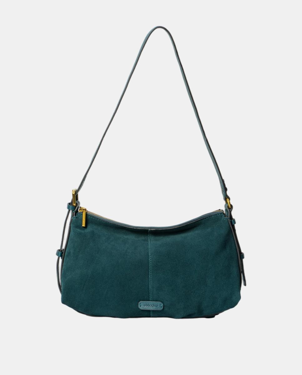 Imagen 0 de Bolso de hombro en serraje Azul