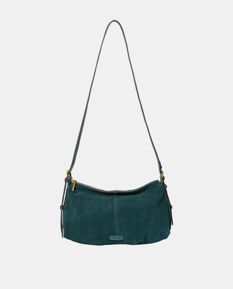 Bolso de hombro en serraje - Abbacino - Azul Azul-4