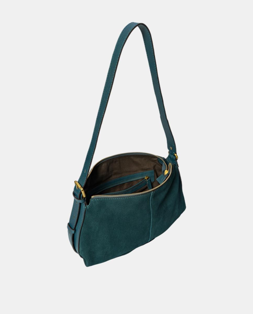 Bolso de hombro en serraje - Abbacino - Azul Azul-5