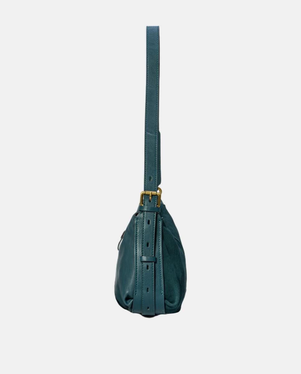 Bolso de hombro en serraje - Abbacino - Azul Azul-6