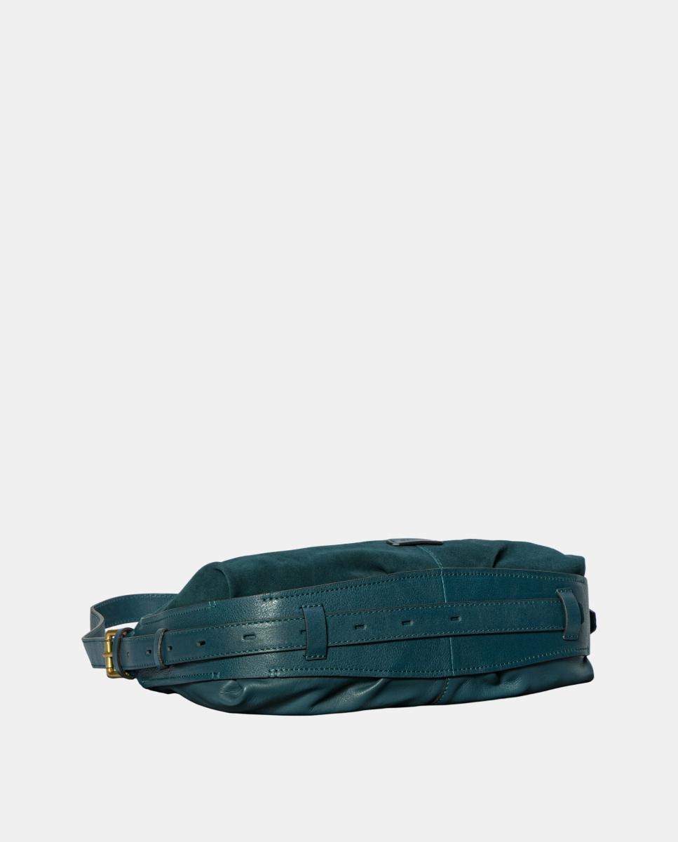 Bolso de hombro en serraje - Abbacino - Azul Azul-7