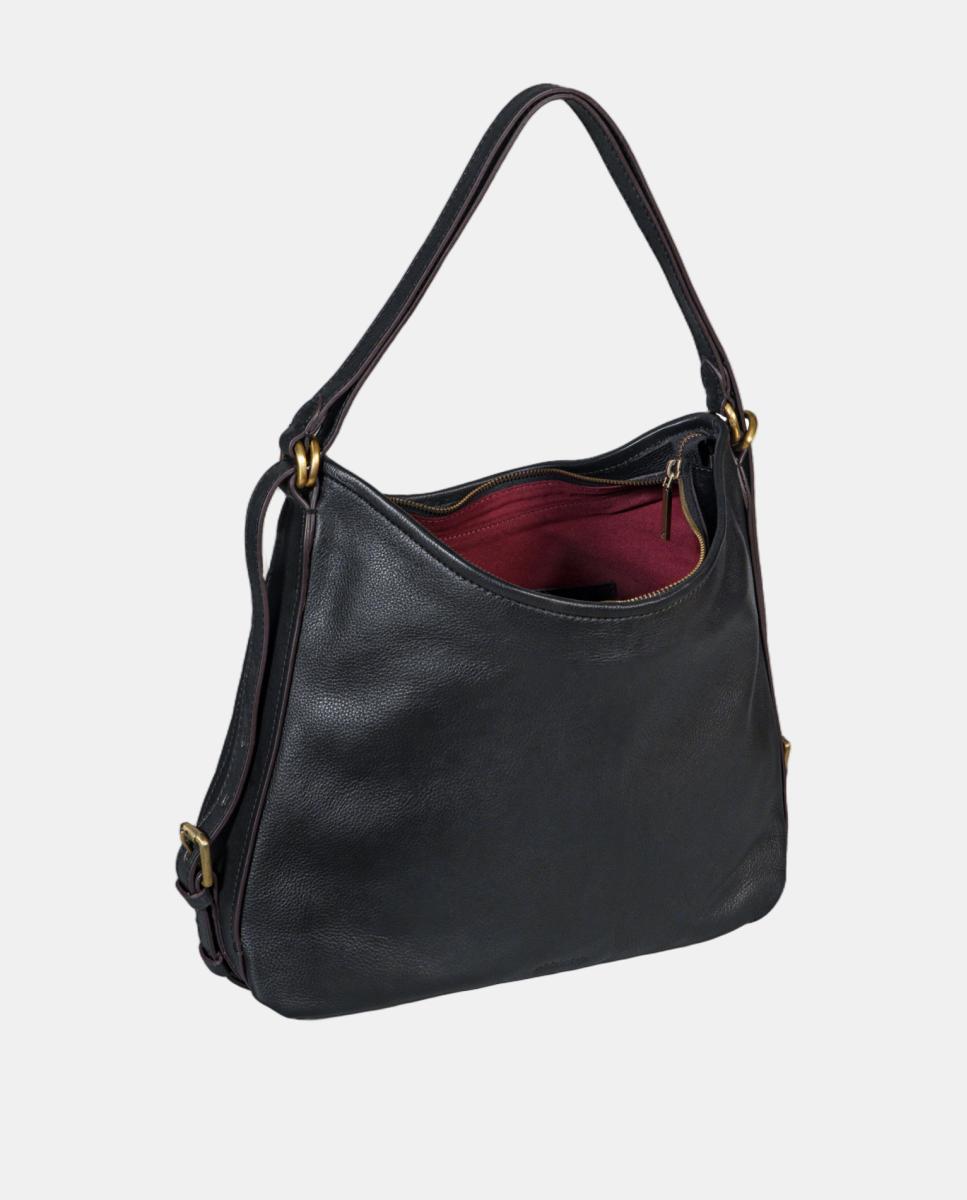 Bolso multifuncional en piel - Abbacino - Negro Negro-5