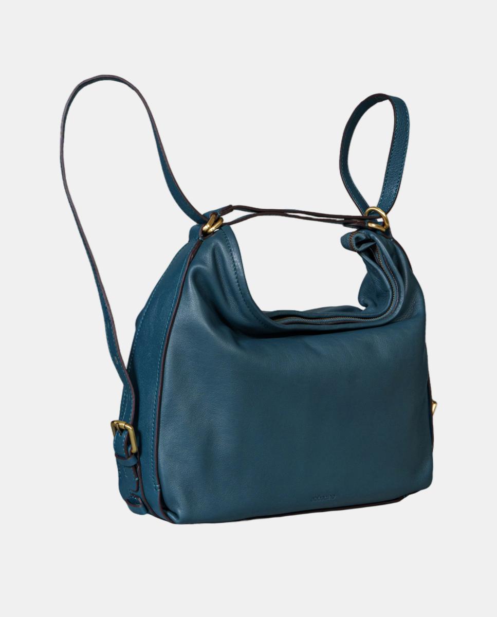 Bolso multifuncional en piel - Abbacino - Azul Azul-4