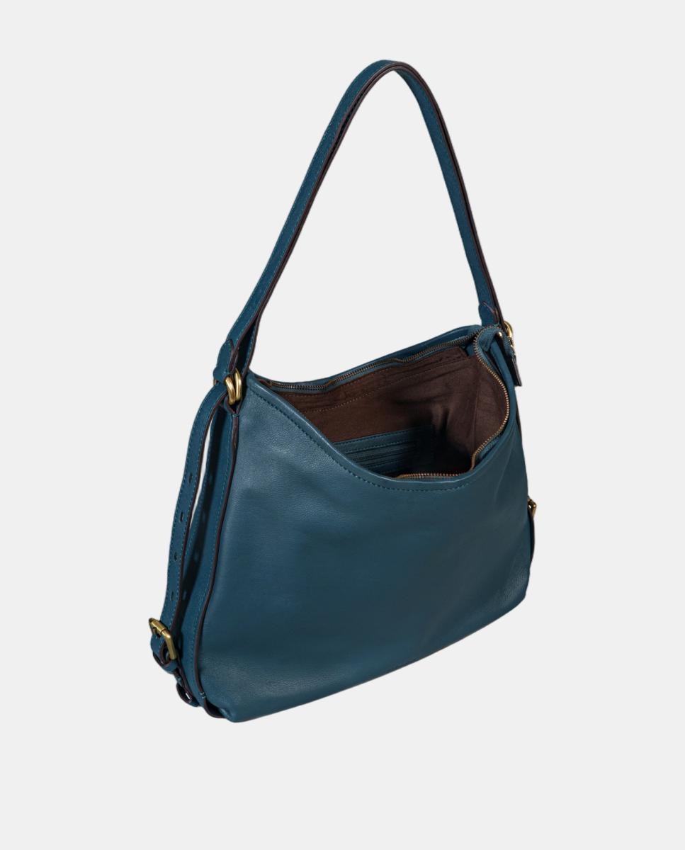 Bolso multifuncional en piel - Abbacino - Azul Azul-5