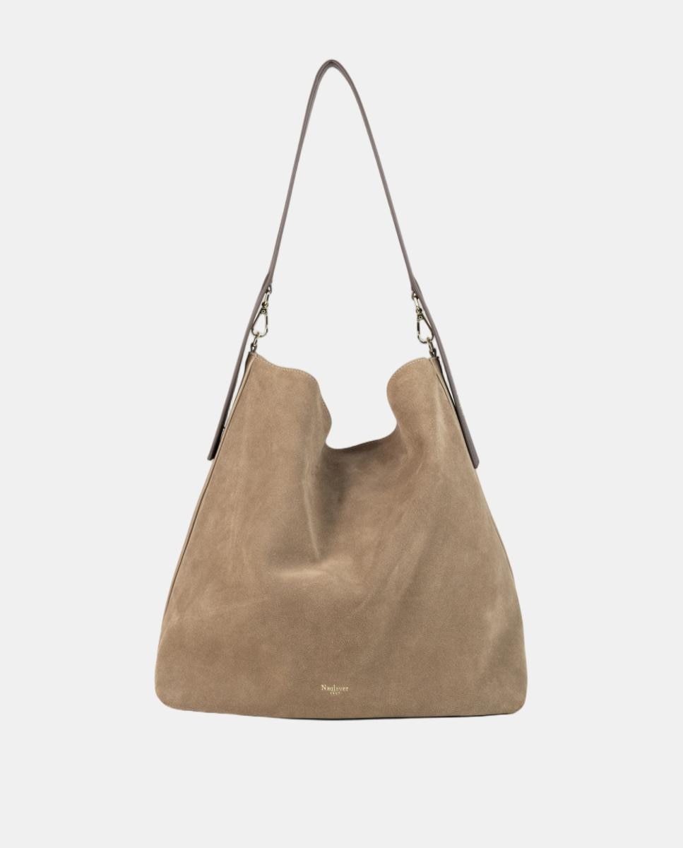 Imagen 0 de Bolso hobo grande Topo