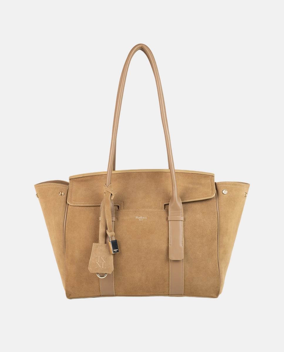 Imagen 0 de Bolso trapezio grande Camel
