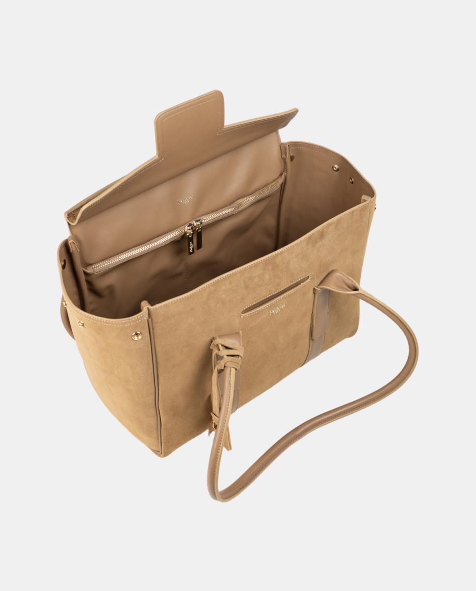 Bolso trapezio grande - Naulover - Camel Camel-3
