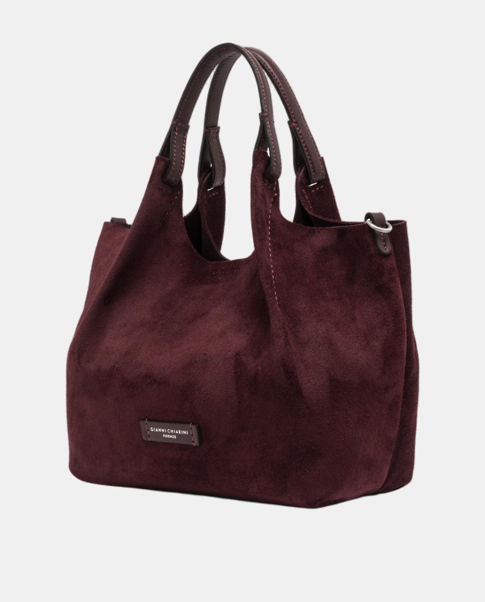 Bolso de hombro en ante modelo DUA - Gianni Chiarini - Granate Granate-4
