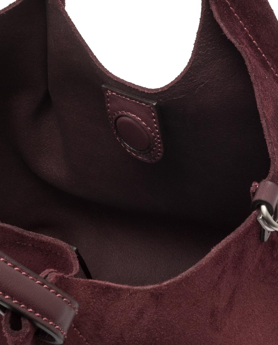 Bolso de hombro en ante modelo DUA - Gianni Chiarini - Granate Granate-5