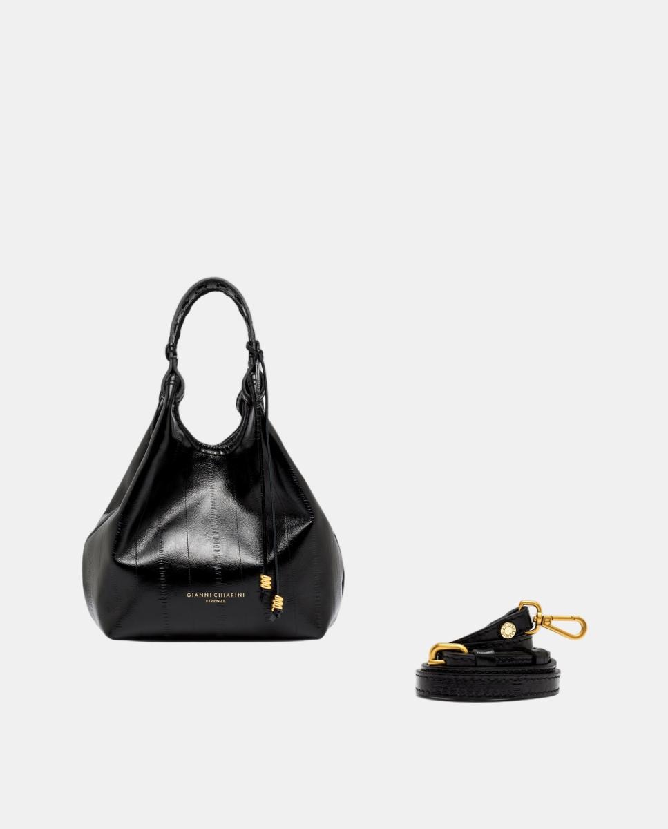 Bolso de hombro en piel modelo DUA - Gianni Chiarini - Negro Negro-1