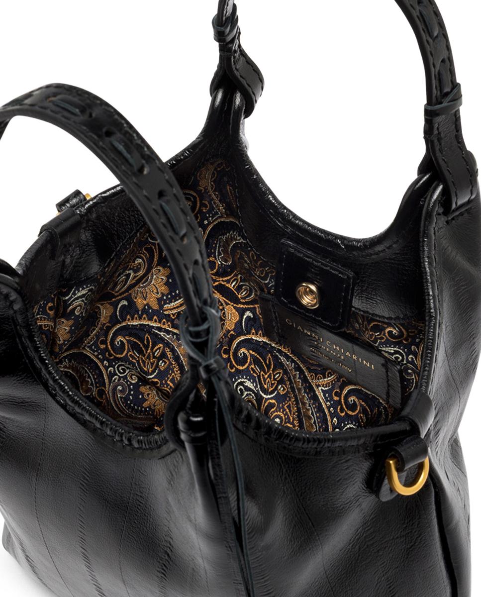 Bolso de hombro en piel modelo DUA - Gianni Chiarini - Negro Negro-5