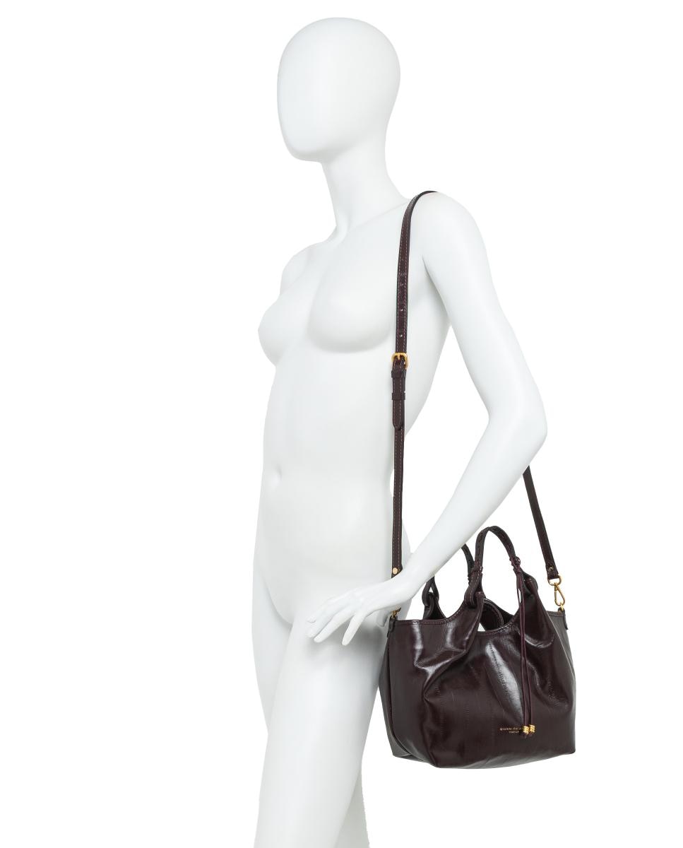 Bolso de hombro en piel modelo DUA - Gianni Chiarini - Negro Negro-6