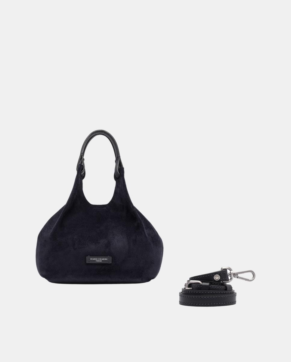 Bolso de hombro en ante modelo DUA - Gianni Chiarini - Azul Azul-1