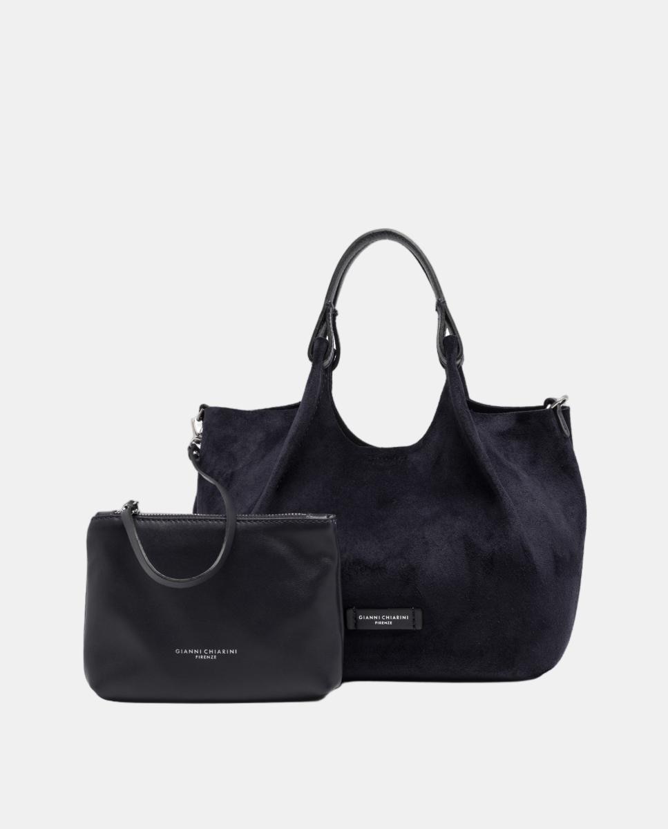 Bolso de hombro en ante modelo DUA - Gianni Chiarini - Azul Azul-6