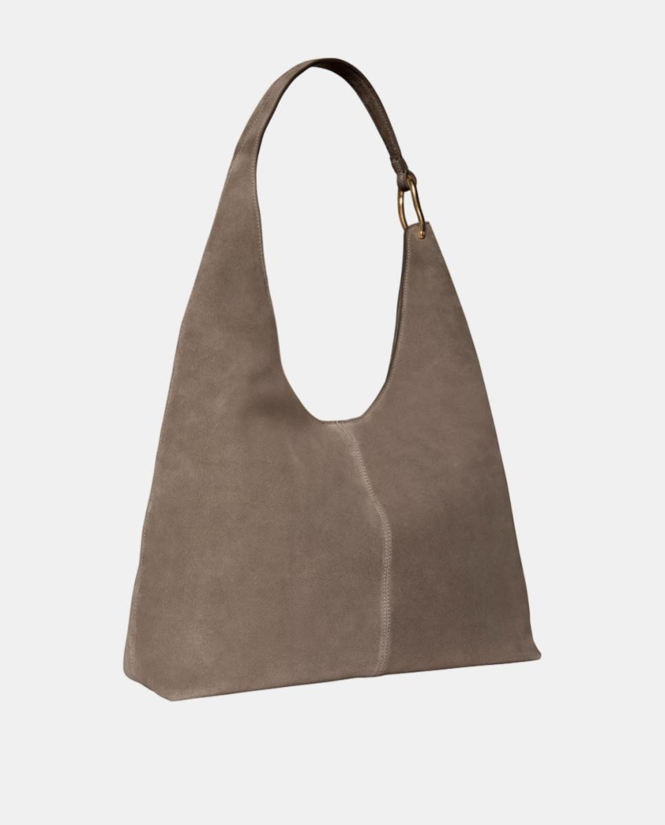 Bolso de hombro de piel Calvin Klein - Gris claro Gris claro-2