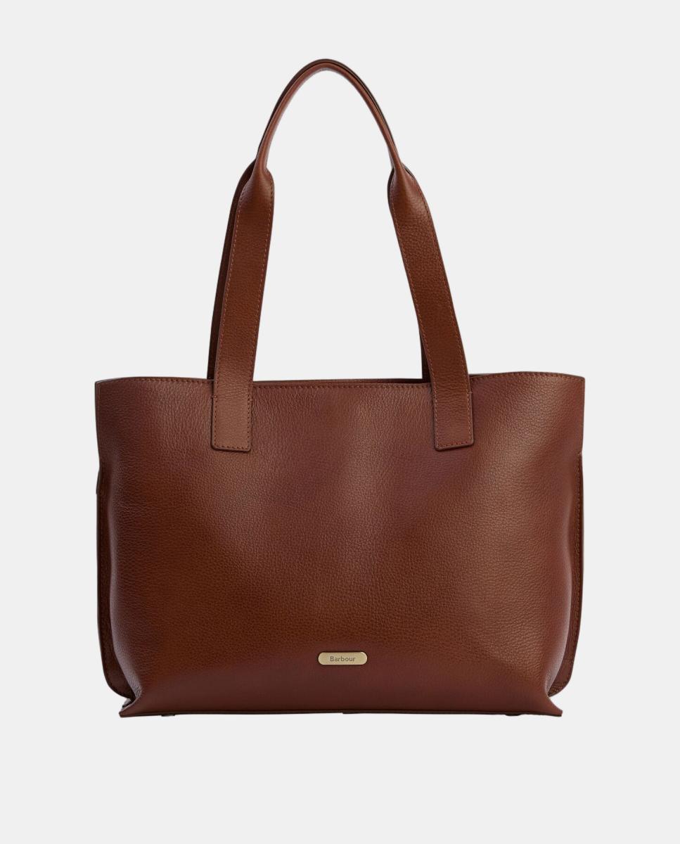 Imagen 0 de Bolso de hombro de piel Marrón