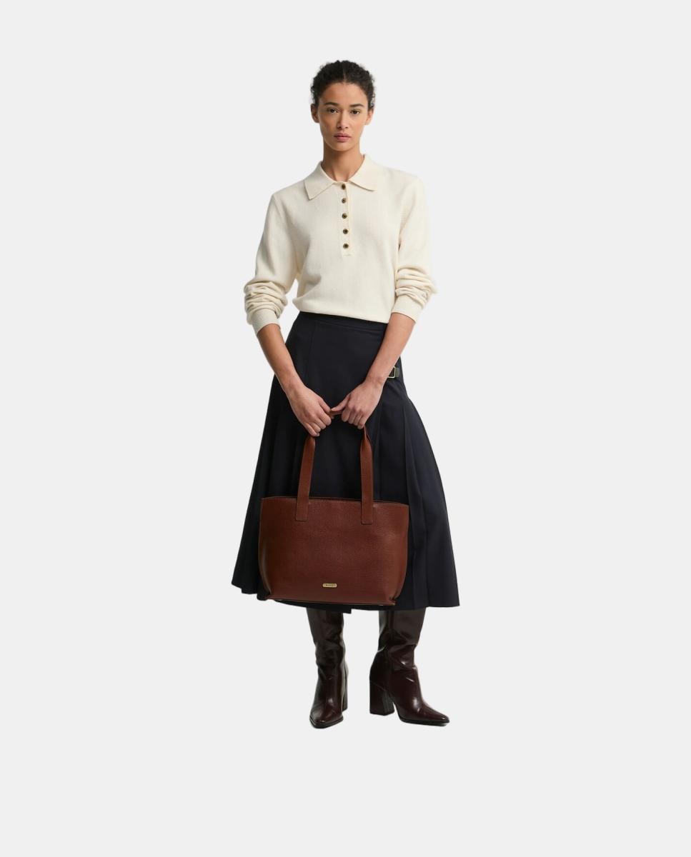 Bolso de hombro de piel - Barbour - Marrón Marrón-2
