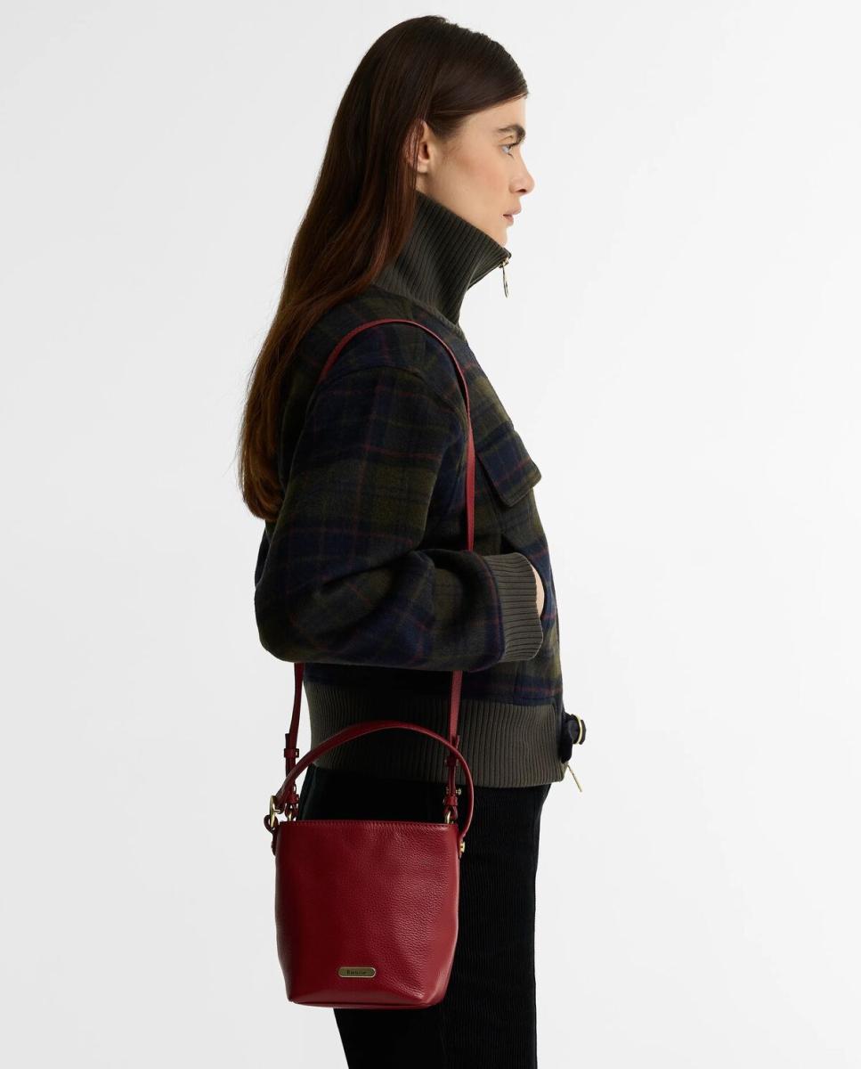 Bolso de piel - Barbour - Rojo Rojo-2