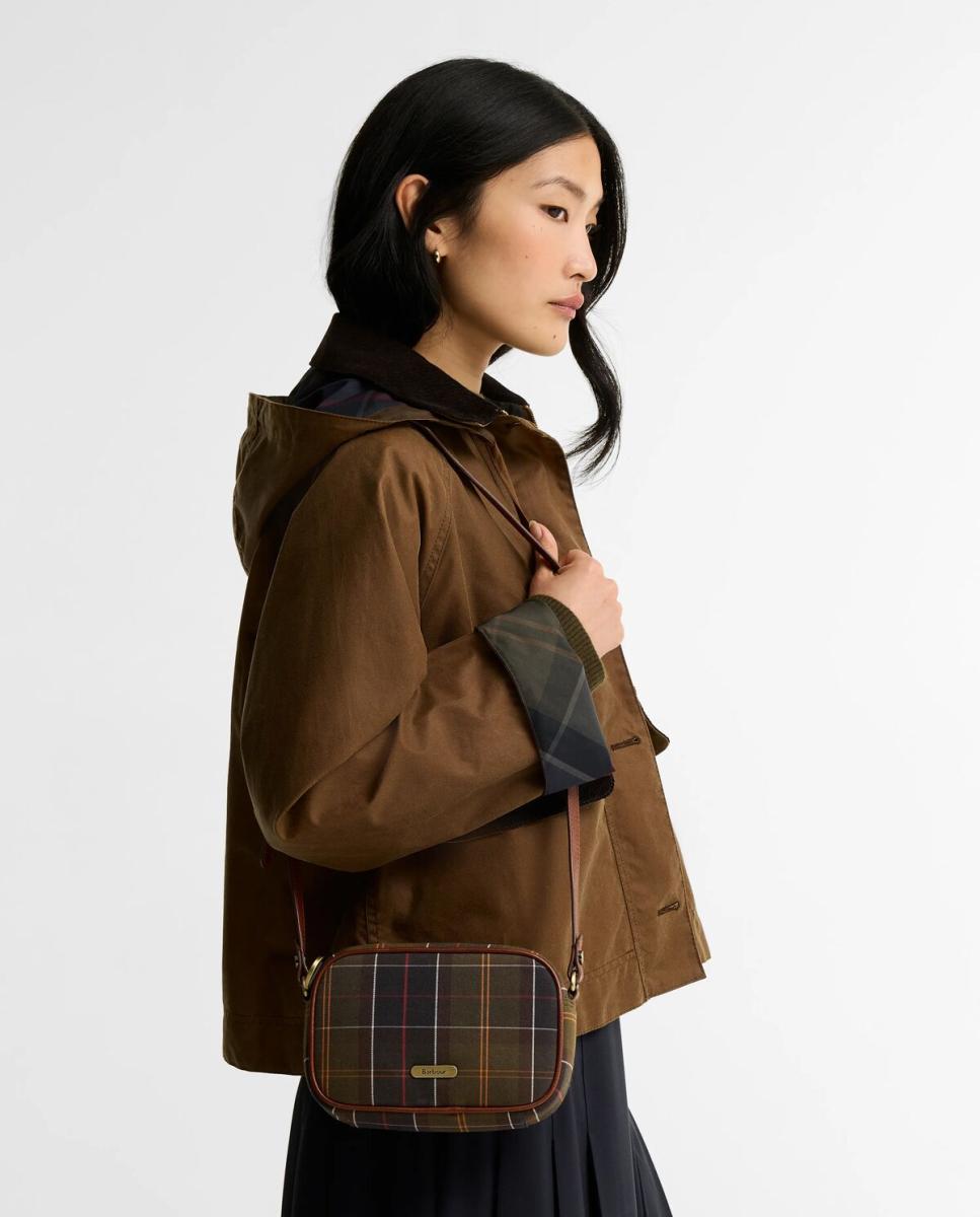 Bolso bandolera de tartan - Barbour - Verde Verde-3