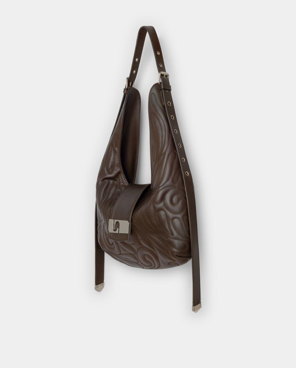 Mala de Ombro Modelo Vixen Castanho-3