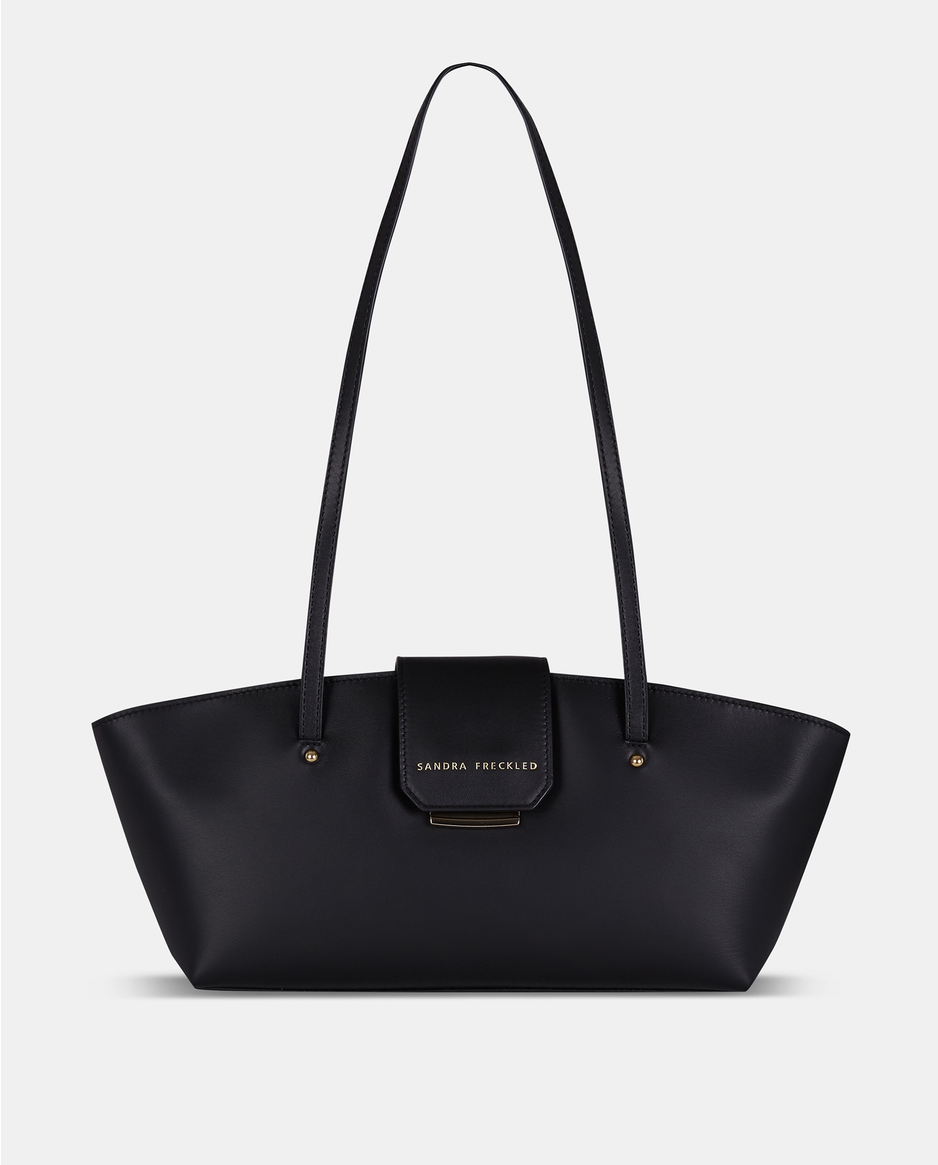 Bolso de hombro sandra fleckled con doble asa larga - Sandra Freckled - Negro Negro-1