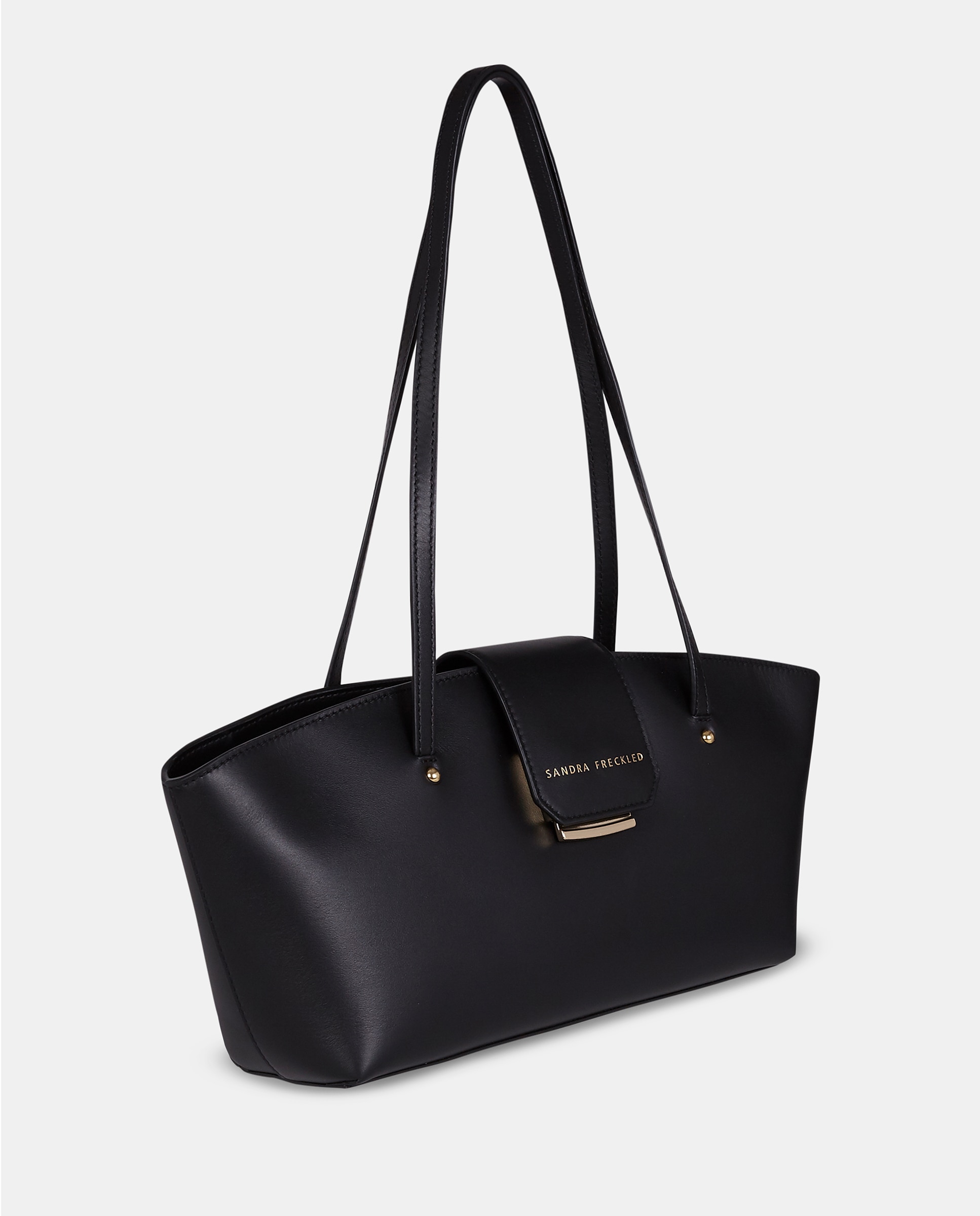 Bolso de hombro sandra fleckled con doble asa larga - Sandra Freckled - Negro Negro-2