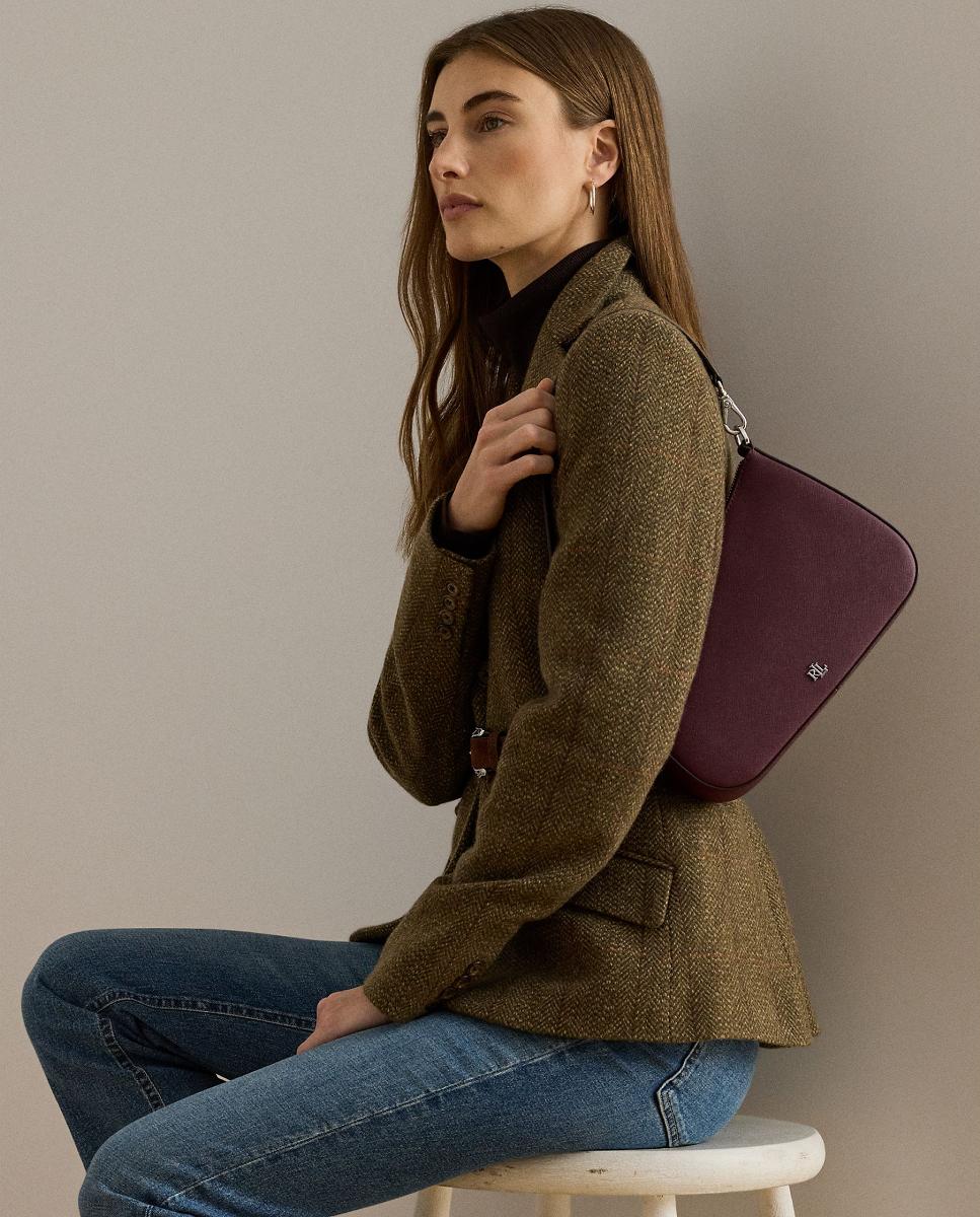 Bolso Danni mediano de piel - Lauren Ralph Lauren - Granate Granate-7