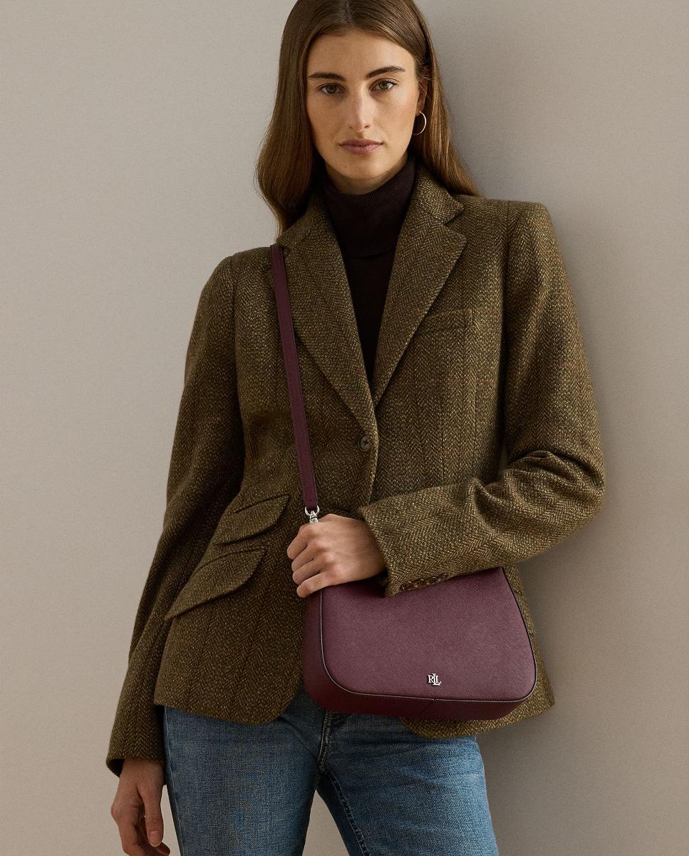 Bolso Danni mediano de piel - Lauren Ralph Lauren - Granate Granate-8