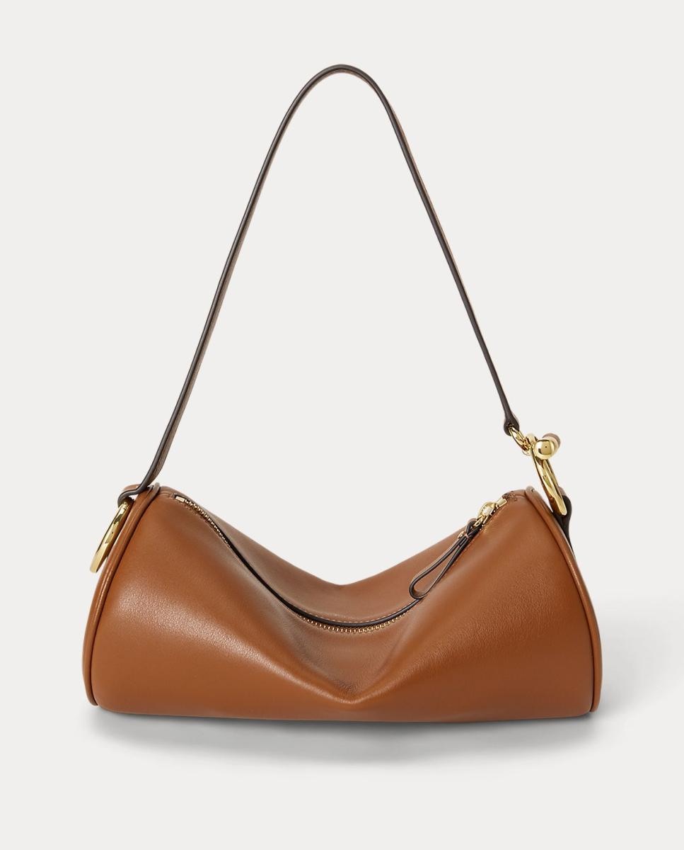 Bolso Blaike mediano de piel - Lauren Ralph Lauren - Marrón Marrón-4