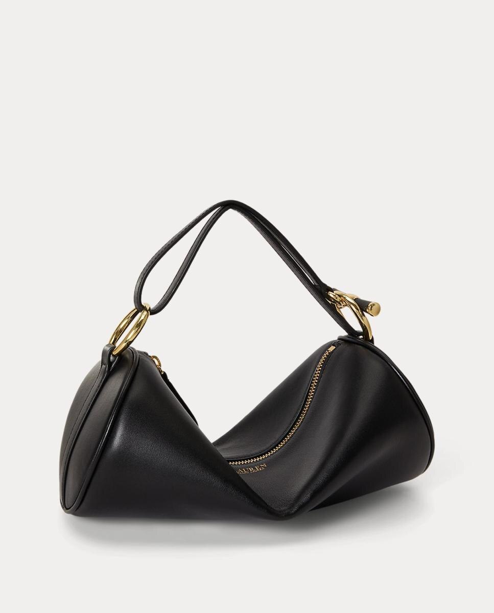 Bolso Blaike mediano de piel - Lauren Ralph Lauren - Negro Negro-3