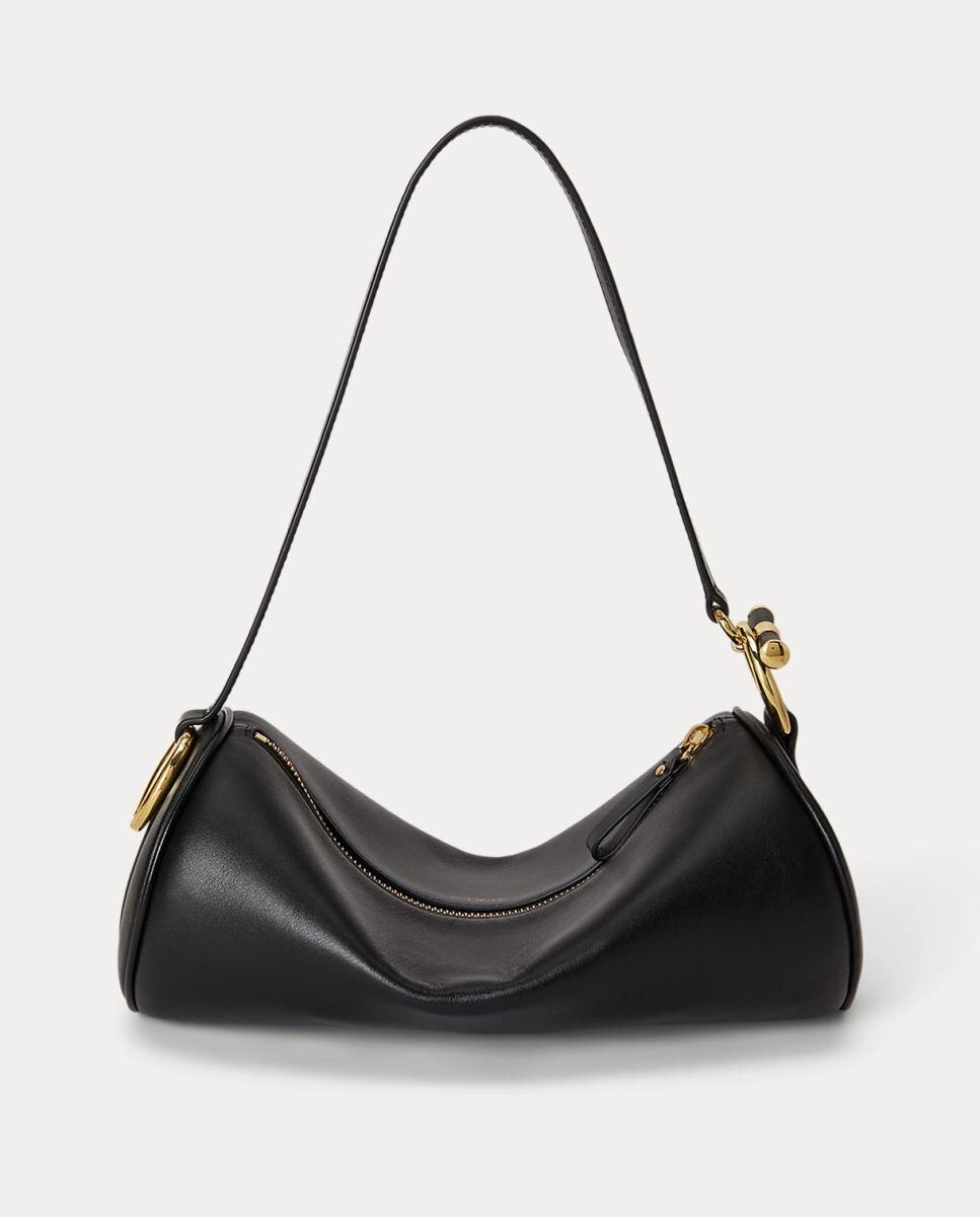 Bolso Blaike mediano de piel - Lauren Ralph Lauren - Negro Negro-4