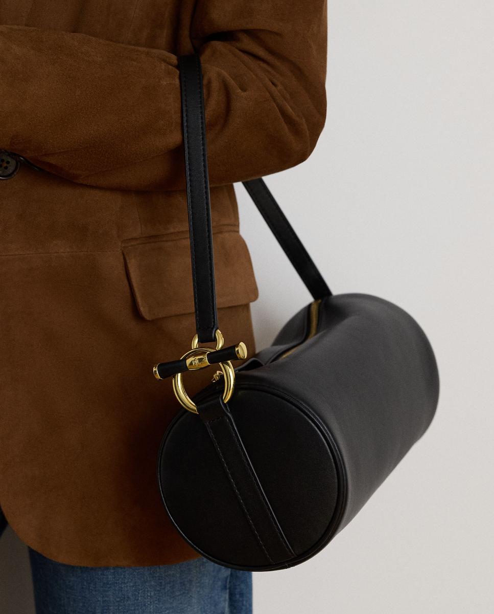 Bolso Blaike mediano de piel - Lauren Ralph Lauren - Negro Negro-7