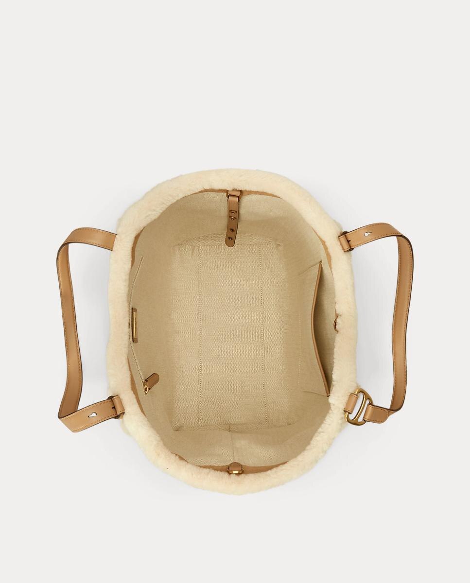 Bolso tote Tasha grande de piel - Lauren Ralph Lauren - Marrón Marrón-5