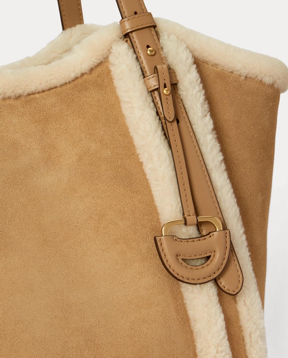 Bolso tote Tasha grande de piel - Lauren Ralph Lauren - Marrón Marrón-6