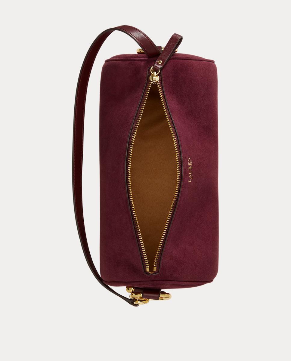 Bolso Blaike mediano de ante - Lauren Ralph Lauren - Granate Granate-5