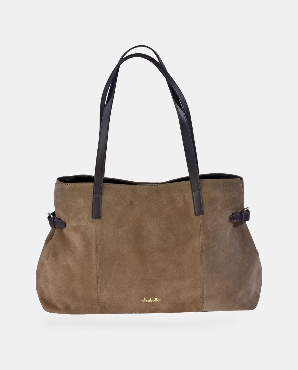 Imagem 0 de Mala Shopper em Croute e Pele Napa