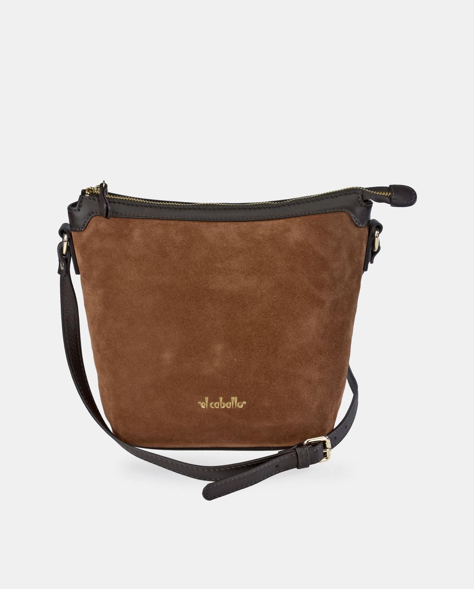 Imagem 0 de Mala Crossbody em Croute e Pele Napa