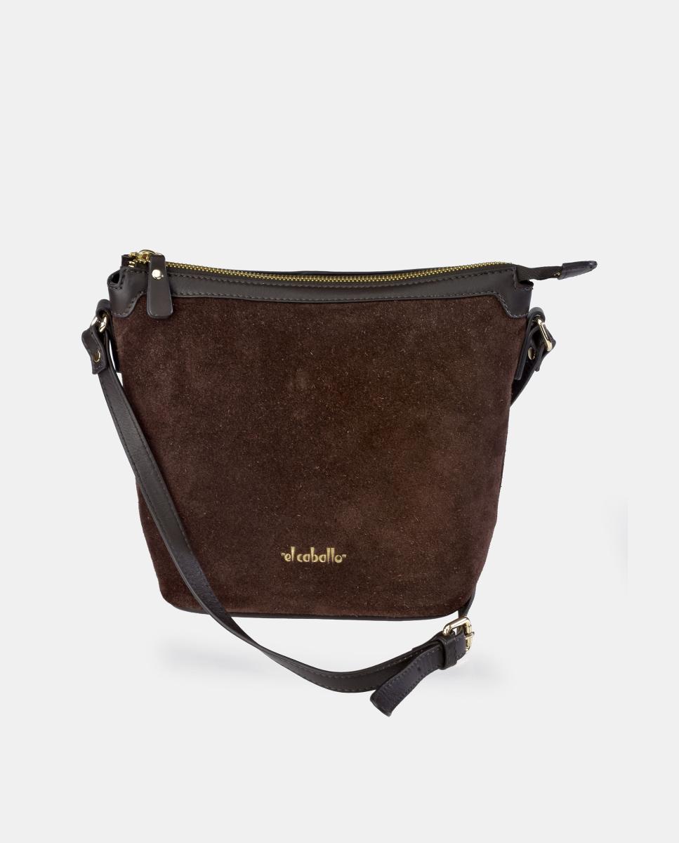 Imagem 0 de Mala Crossbody em Croute e Pele Napa