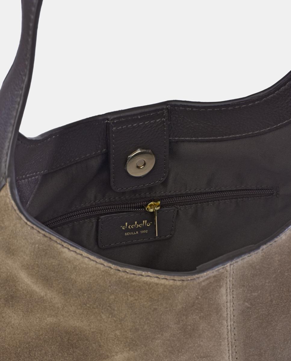 Mala Duffel em Croute e Pele Napa Castanho-4