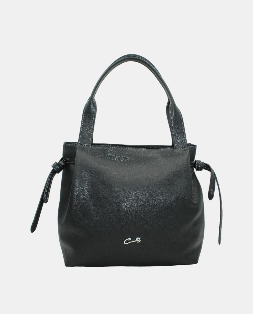 Imagem 0 de Mala Tipo Tote em Pele Rustic Grande com Fecho de Correr