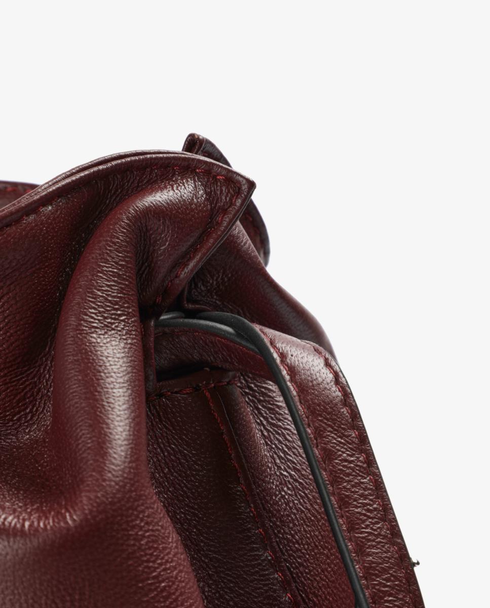 Bolso de hombro de piel - Scalpers - Granate Granate-7