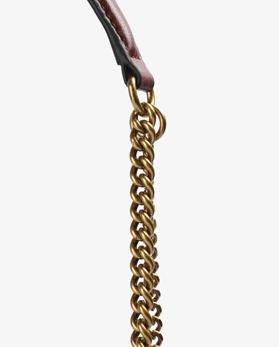 Bolso de hombro de piel - Scalpers - Granate Granate-8