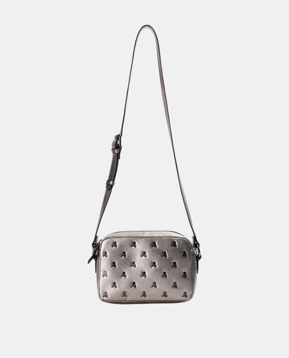 Imagen 1 de Bolso bandolera de piel - Scalpers - Plata Plata
